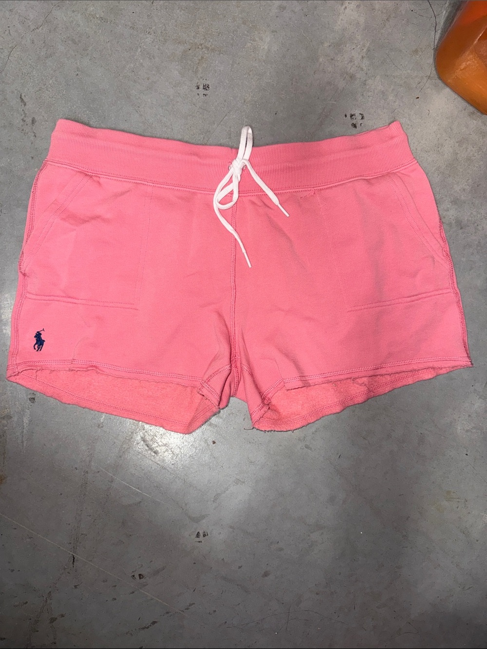 Polo by Ralph Lauren Coral Pink Cotton Drawstring Athletic Shorts